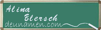 Alina Blersch Visitenkarte